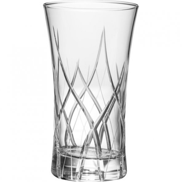 Kcd Melodi Kesme El Dekor Yaldızlı 6 Adet Desenli Su ve Meşrubat Bardak Takımı - Resim 2