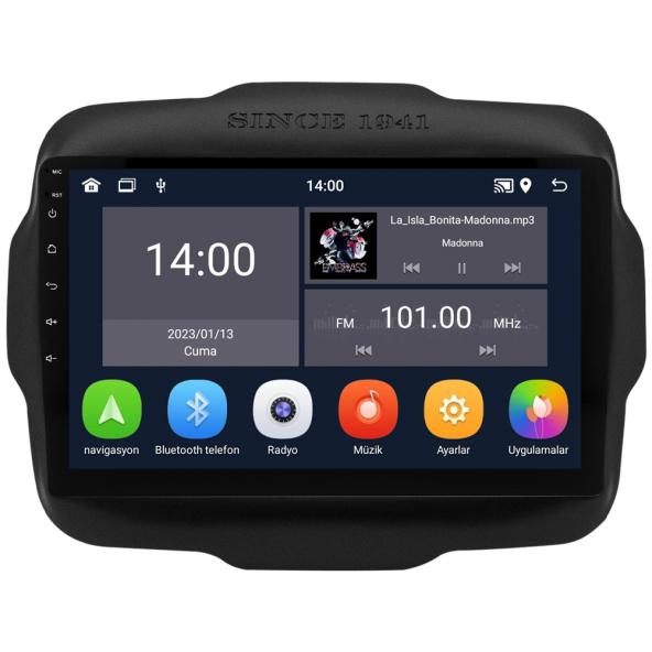 Jeep Renegade Android Multimedya Sistemi (2014-2018) CRV-4301XD