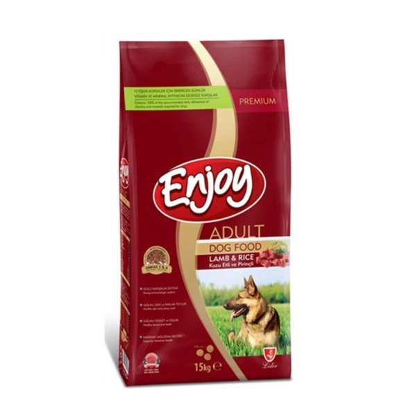 Enjoy Kuzu Etli Yetişkin Köpek Maması 15 Kg