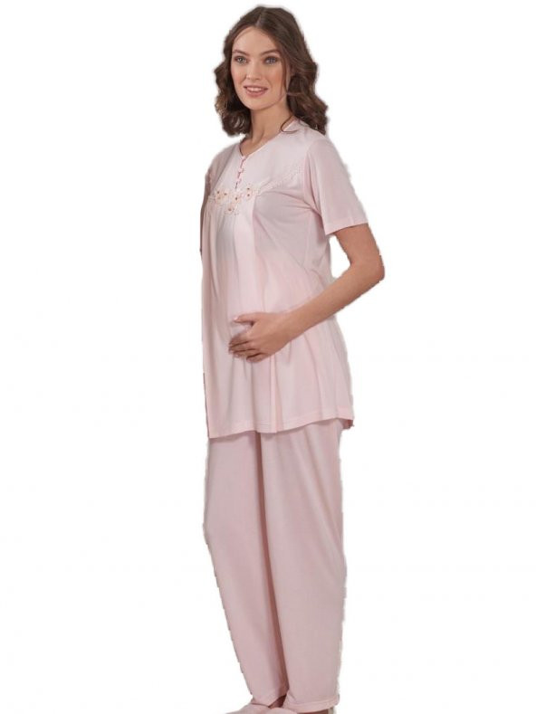 Emose 3948 Lohusa-Hamile KısaKol Pijama Takım