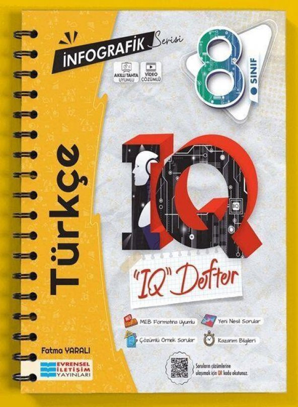 8. Sınıf LGS Türkçe İnfografik Serisi IQ Akıllı Defter Evrensel İletişim