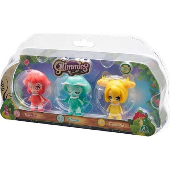 Glimmies Rubina Pluma Cornelie Üçlü Figür - 2