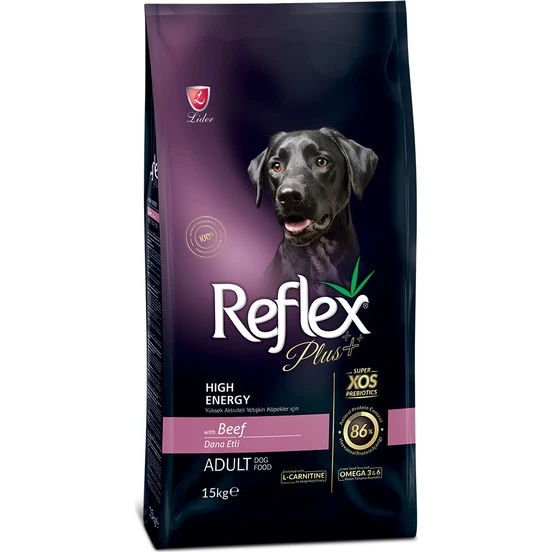 Reflex Plus Biftekli Yüksek Aktiviteli Köpek Maması 15 Kg