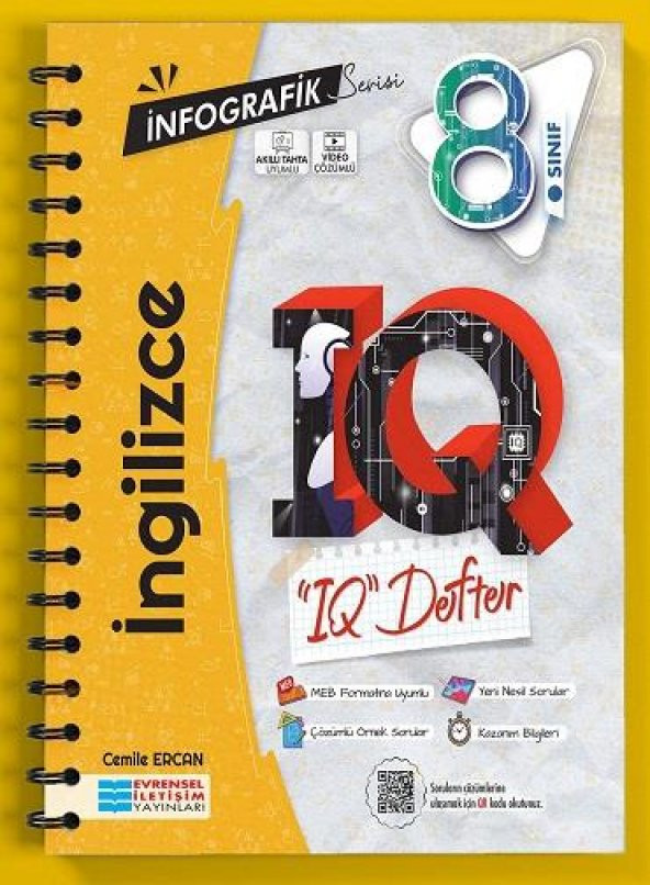 8. Sınıf İngilizce İnfografik Serisi IQ Defter Evrensel İletişim Yayınları
