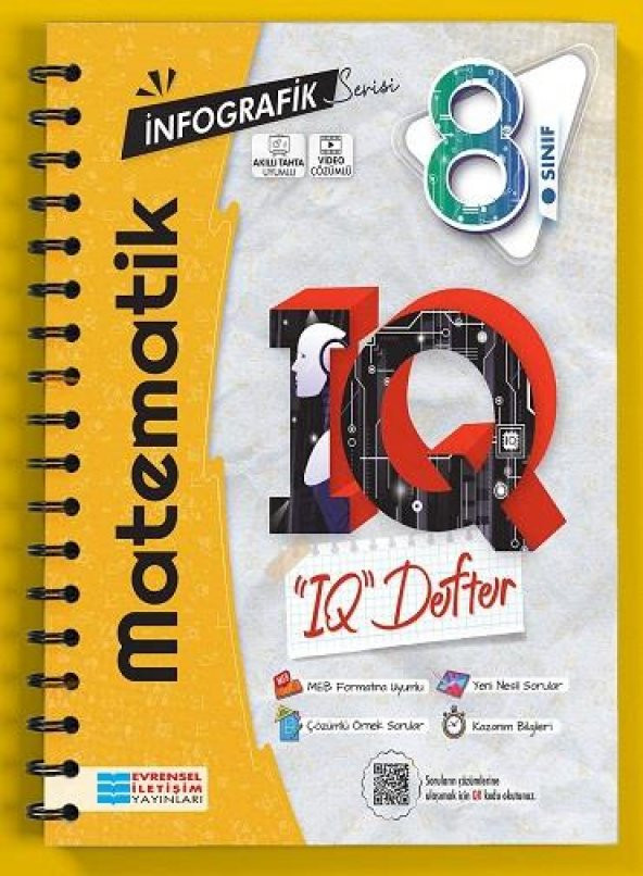 8. Sınıf LGS Matematik İnfografik Serisi IQ Akıllı Defter Evrensel İletişim