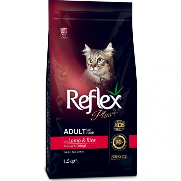 Reflex Plus Kuzu Etli Yetişkin Kedi Maması 1,5 Kg 3'Lü Set