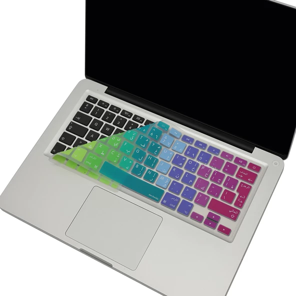 MacBook Klavye Koruyucu Arapça Dazzle Silikon Ters L Enter UK İngilizce Air 13 Pro 13 Pro 15 - 5