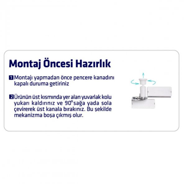 Arwin Sağ Açılım Pencere için Kademeli Havalandırma Mekanizması - 4