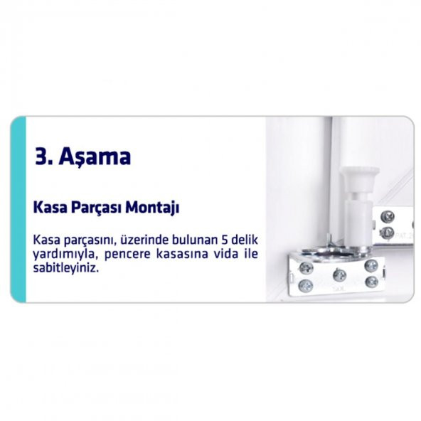 Arwin Sağ Açılım Pencere için Kademeli Havalandırma Mekanizması - 7