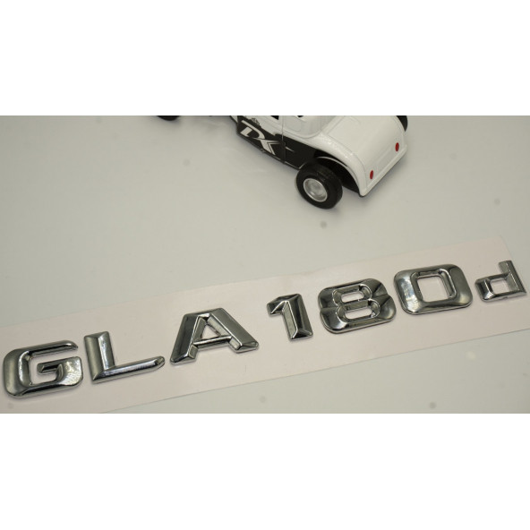Benz GLA 180d Bagaj Krom Metal 3M 3D Yazı Logo - Resim 3