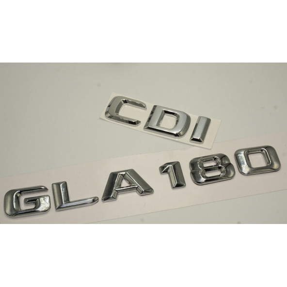 Benz GLA 180 CDi Bagaj Krom Metal 3M 3D Yazı Logo - Resim 3