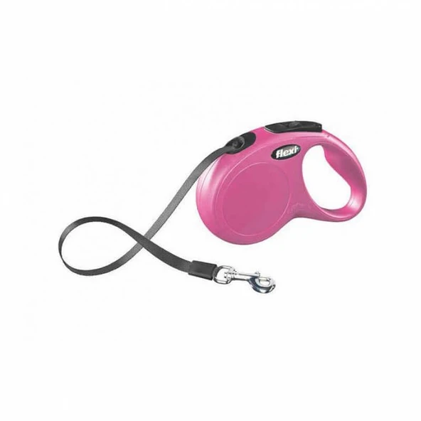 Flexi New Classic Serit Pembe S Gezdirme Tasmasi 5 Mt