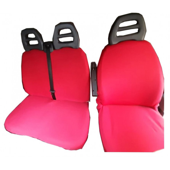 2+1 KAMYONET KIRMIZI PENYE KUMAŞ OTO KOLTUK KILIFI ürün görseli 1