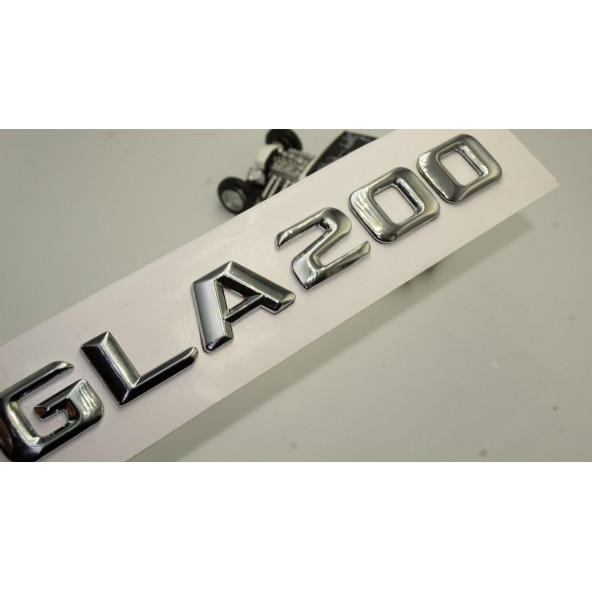 Benz GLA 200 Bagaj Krom Metal 3M 3D Yazı Logo