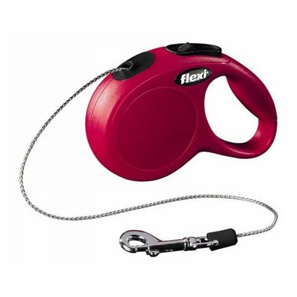 Flexi New Classic İp Kırmızı XS Gezdirme Tasması 3 Mt