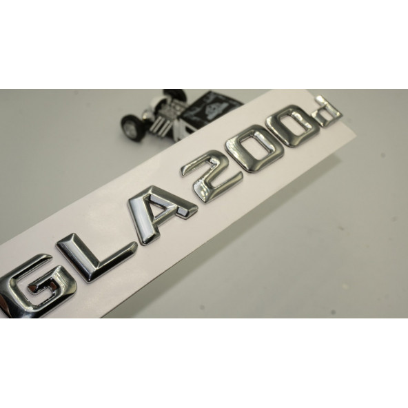 Benz GLA 200d Bagaj Krom Metal 3M 3D Yazı Logo