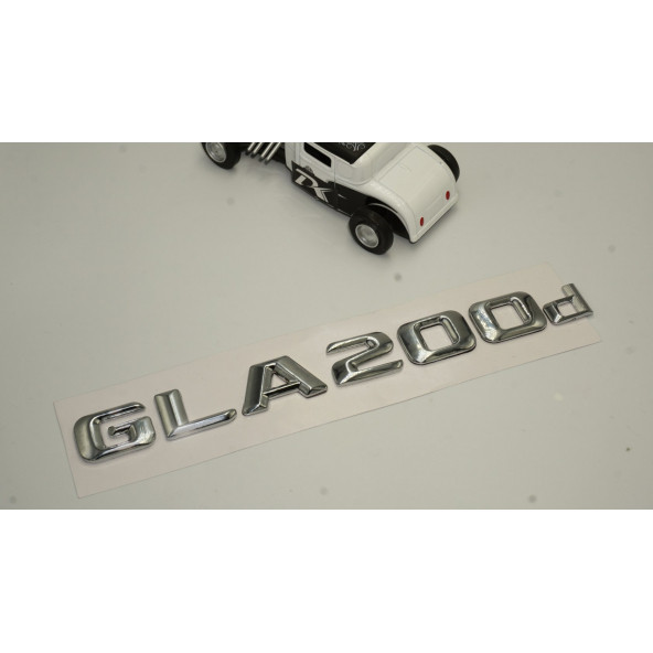 Benz GLA 200d Bagaj Krom Metal 3M 3D Yazı Logo - 2