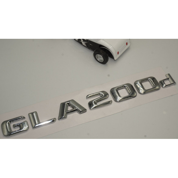 Benz GLA 200d Bagaj Krom Metal 3M 3D Yazı Logo - 3