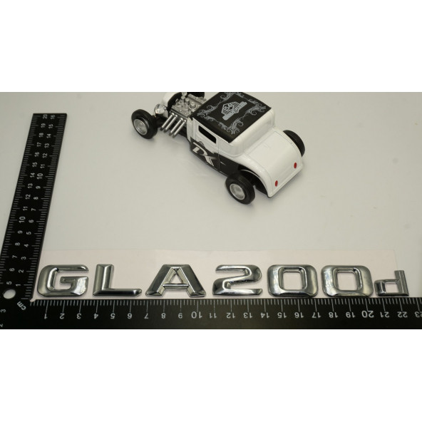 Benz GLA 200d Bagaj Krom Metal 3M 3D Yazı Logo - 5
