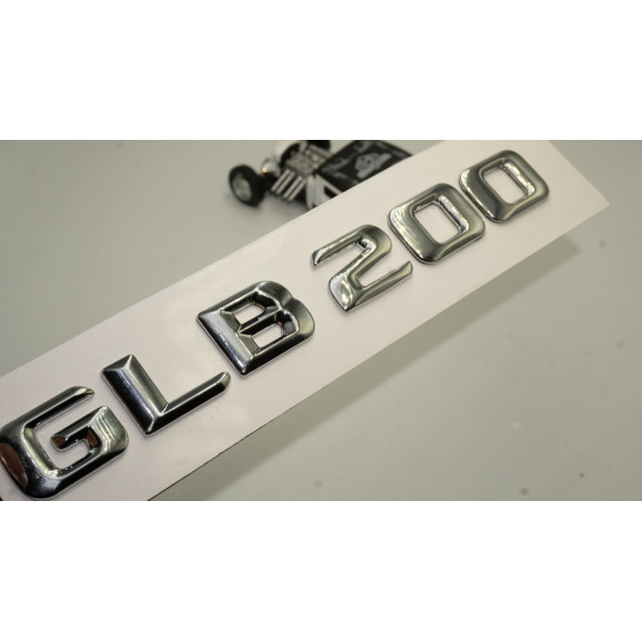 Benz GLB 200 Bagaj Krom Metal 3M 3D Yazı Logo