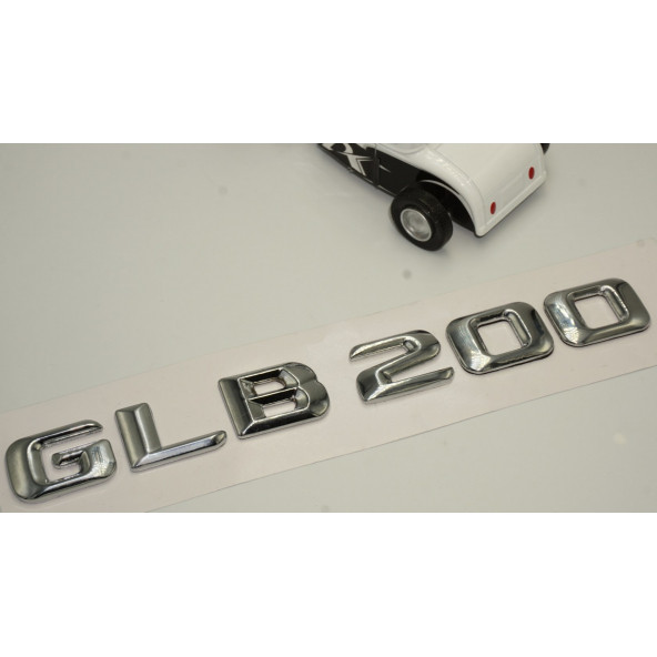 Benz GLB 200 Bagaj Krom Metal 3M 3D Yazı Logo - 3
