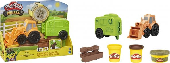 Play-Doh Çalışkan Traktör ve Römork - 2