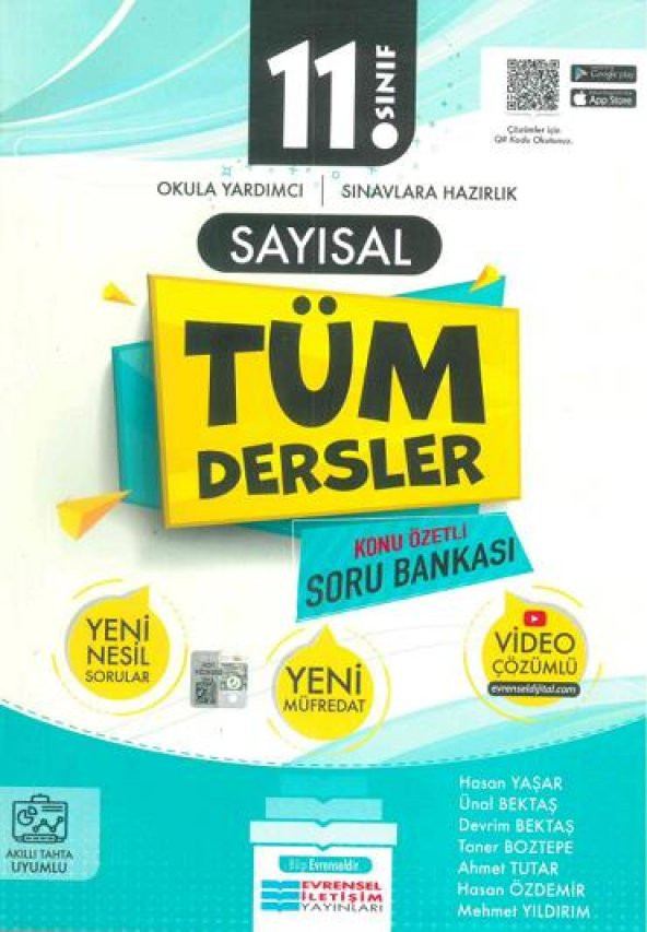 11.Sınıf Sayısal Tüm Dersler Konu Özetli Soru Bankası Evrensel İletişim Yayınları
