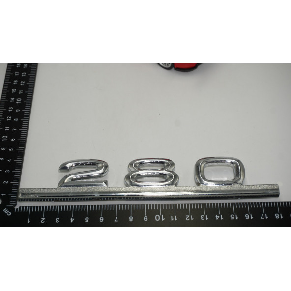 Benz W111 280 Bagaj Krom Metal 3M 3D Yazı Logo - 5