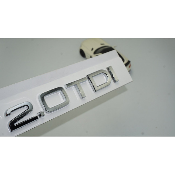 DK Audi 2.0 TDi B7 B8 B9 Krom ABS 3M 3D Bagaj Yazı Logo
