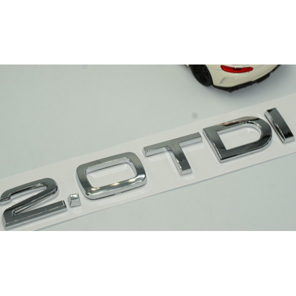 DK Audi 2.0 TDi B7 B8 B9 Krom ABS 3M 3D Bagaj Yazı Logo - 3