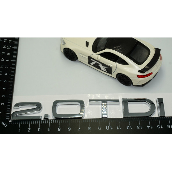 DK Audi 2.0 TDi B7 B8 B9 Krom ABS 3M 3D Bagaj Yazı Logo - 5