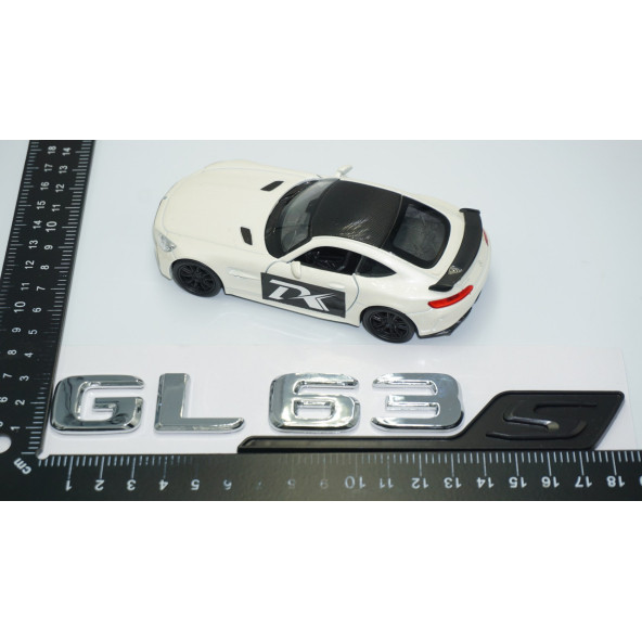DK Tuning GL63S Bagaj Krom Siyah ABS Yazı Logo Benz İle Uyumlu - 4