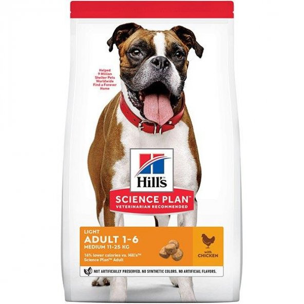 Hills Light Tavuk Etli Yetişkin Köpek Maması 2,5 Kg ürün görseli