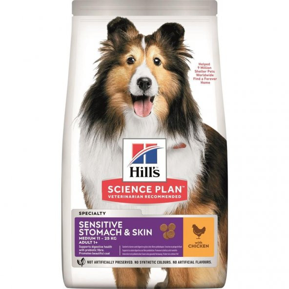 Hills Sensitive Skin Tavuk Yetiş Köpek Mama 2,5 Kg