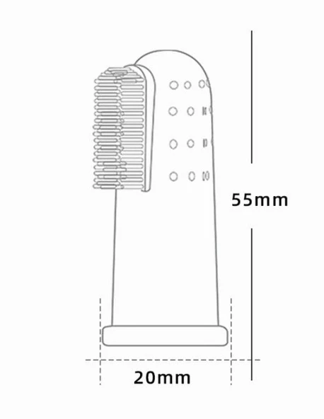 Parmağa Takılan Hayvan Diş Kaşıma Fırçası - 2
