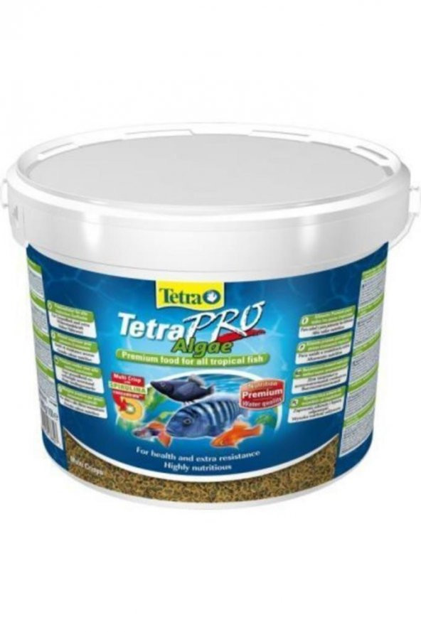 Tetra Pro Algae Crisp 10 lt / 1900 gr Balık Yemİ
