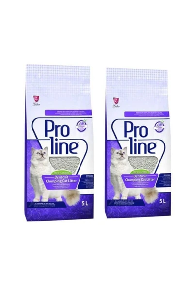 Pro Line Lavanta Kokulu Bentonit Kedi Kumu 5 lt 2 Adet ürün görseli