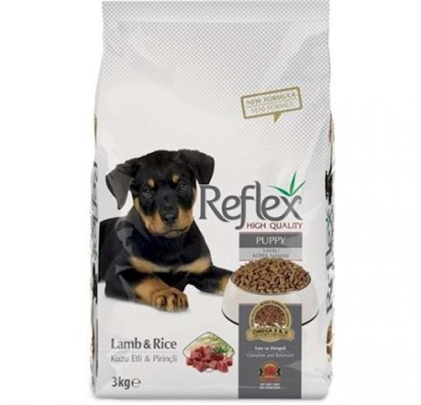 Reflex Kuzu Etli  ve Pirinçli Yavru Köpek Maması 3 Kg