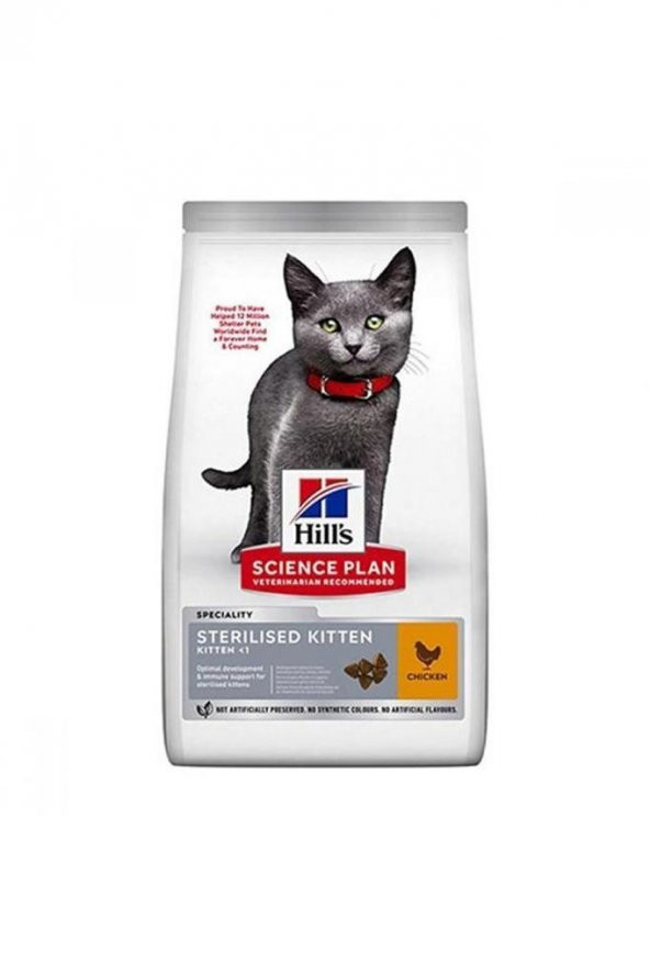 Hills Kitten Sterilsed Yavru Kısır Kedi Mamaması 3 Kg