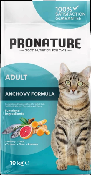 Pronature Hamsili Ve Pirinçli Yetişkin Kedi Maması 10 Kg