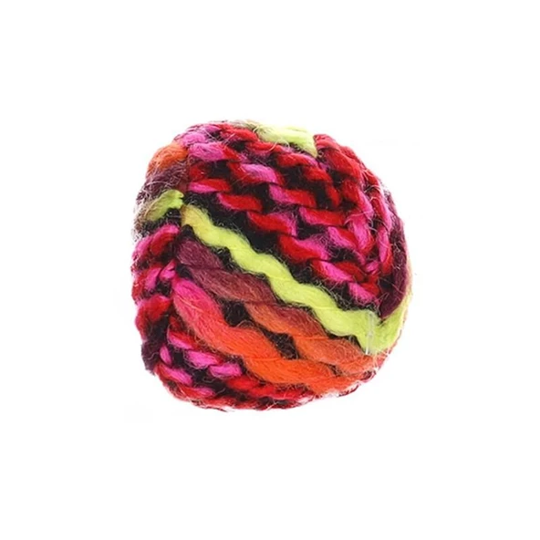Flamingo Peluş İpli Renkli Top Kedi Oyuncağı - 2
