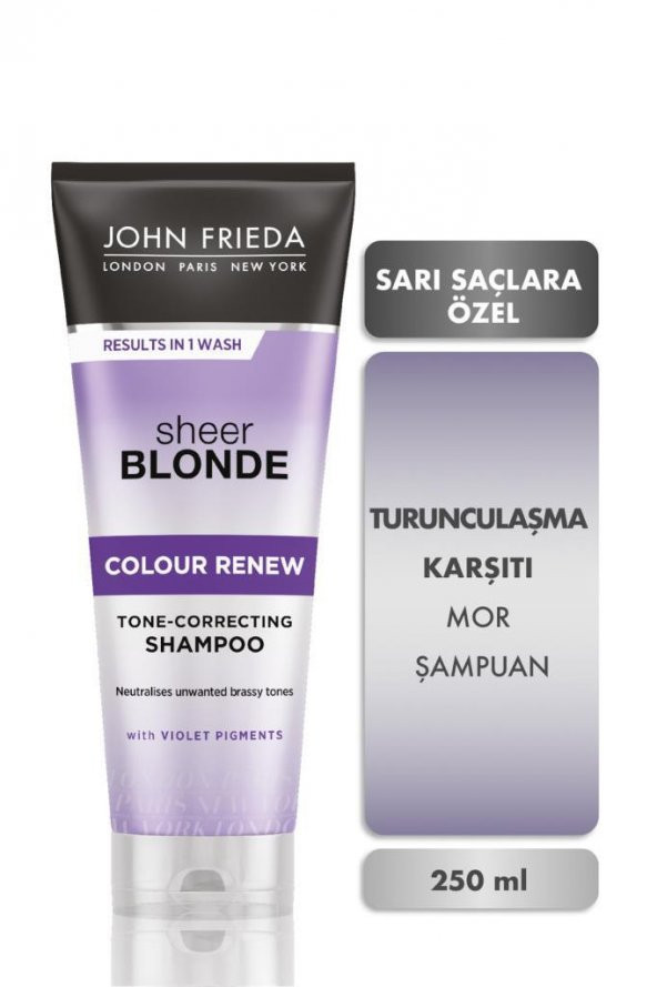 John Frieda Sarı Saçlara Özel Mor Şampuan 250 ml