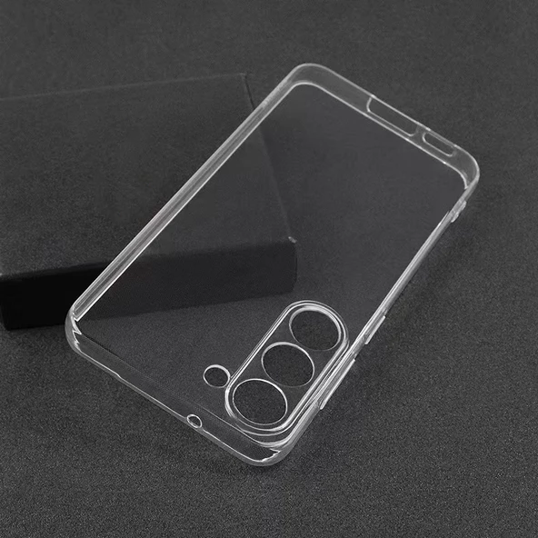Galaxy A14 Kılıf Zore Şeffaf İnce ve Esnek Süper Silikon Kılıf - Resim 5