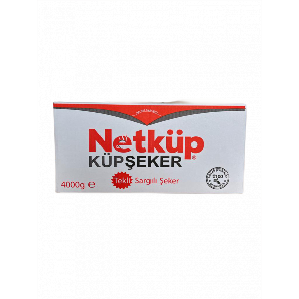 Netküp Küp Şeker 4000 Gr (Tek Sargı)