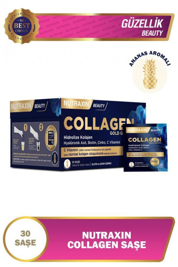 Nutraxin Hydrolyzed Collagen Saşe 30 x 11 gr