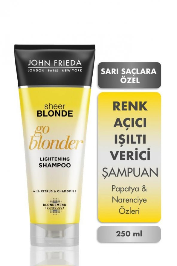 John Frieda Sarı Saçlara Güneş Işıltısı Veren Şampuan 250 ml