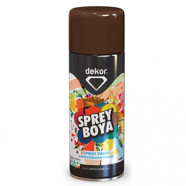 Dekor Akrilik Efektli Sprey Boya Kahve 400 ML RAL 8016