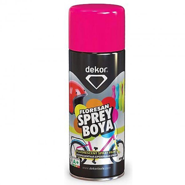 Dekor Akrilik Efektli Sprey Boya Florosan Koyu Kırmızı 400 ML - 4
