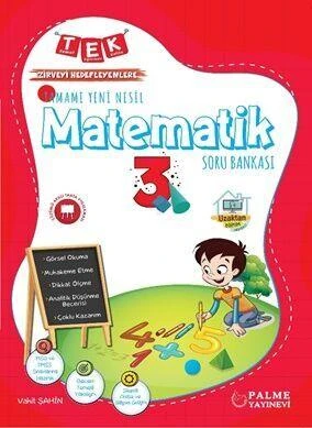 3. Sınıf Tek Matematik Soru Bankası Palme Yayınları