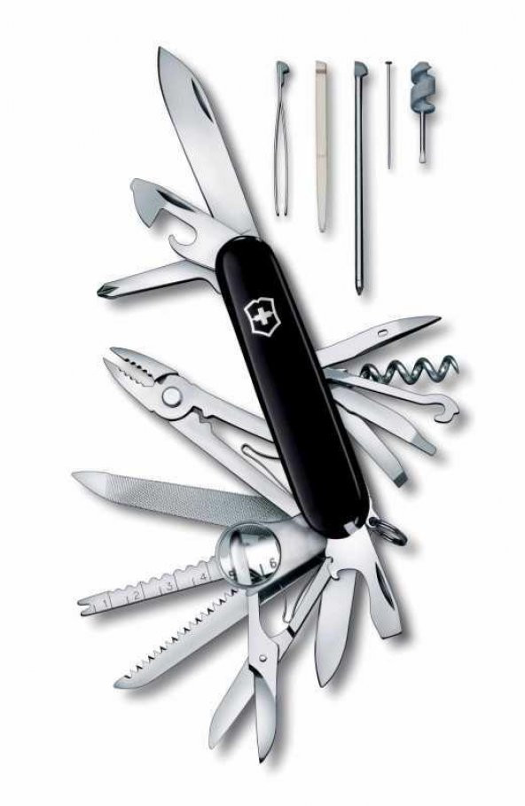 Victorinox SwissChamp 1.6795.3 Siyah İsviçre Çakısı 91mm 33F